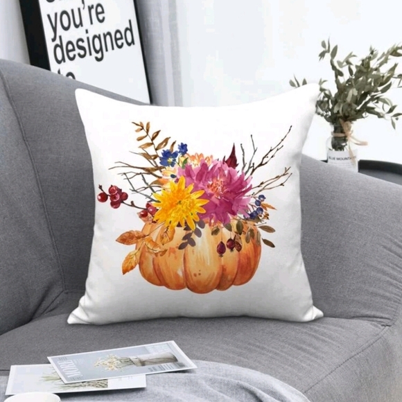 NEW -  Autumn Print Cushion Cover - Picture 1 of 8